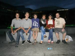 The Dublin Gang. New friends from Belgium, Finland, and Spain.
