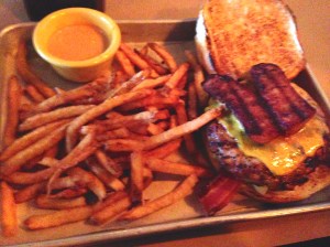 A poor phone photo of the Porker.